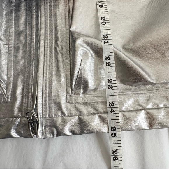 Lululemon Lab | Metallic Foil Hooded Jacket | Relaxed Fit | Sz XS | Silver | EUC - Picture 7 of 8
